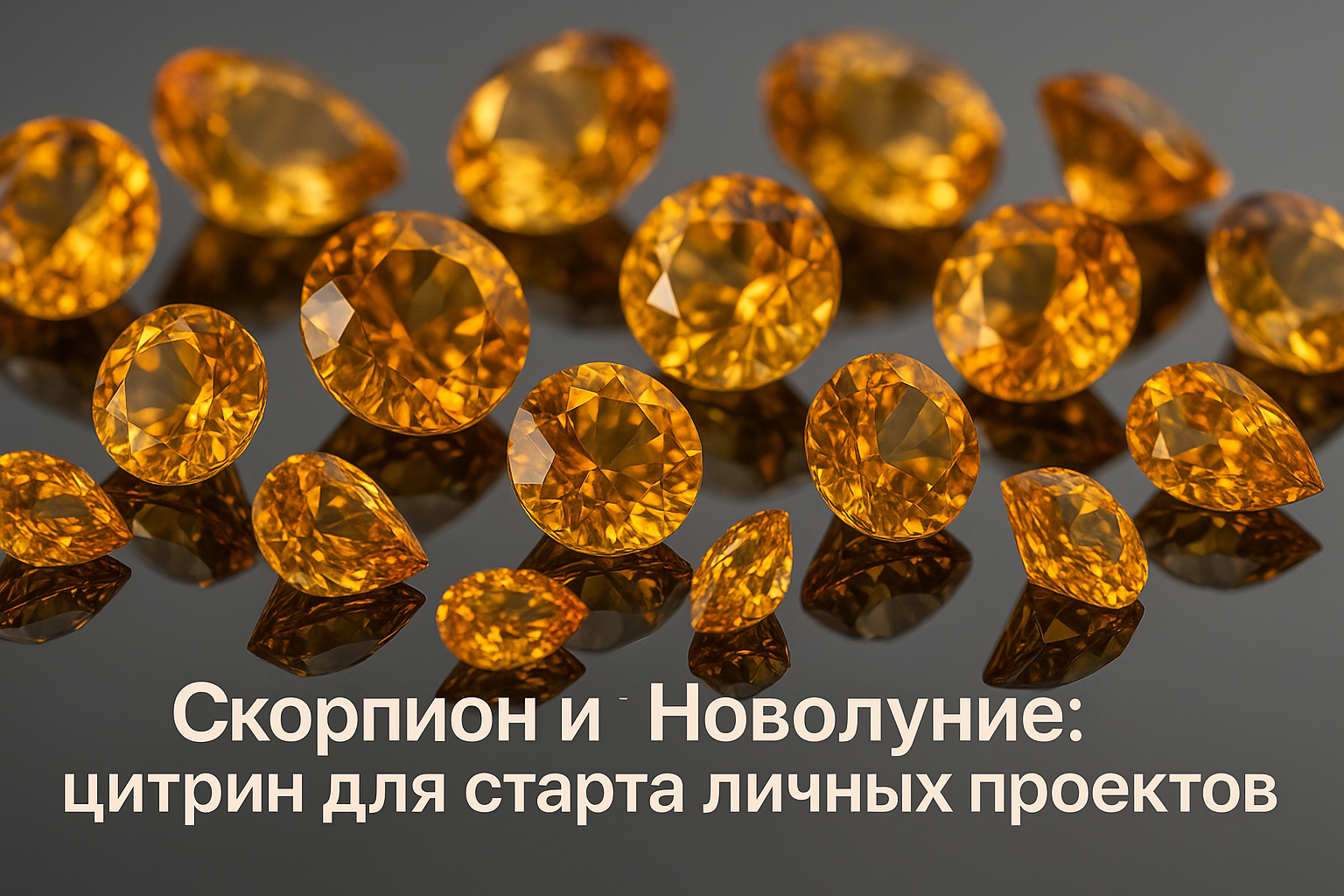 Скорпион и Новолуние: цитрин для старта личных проектов